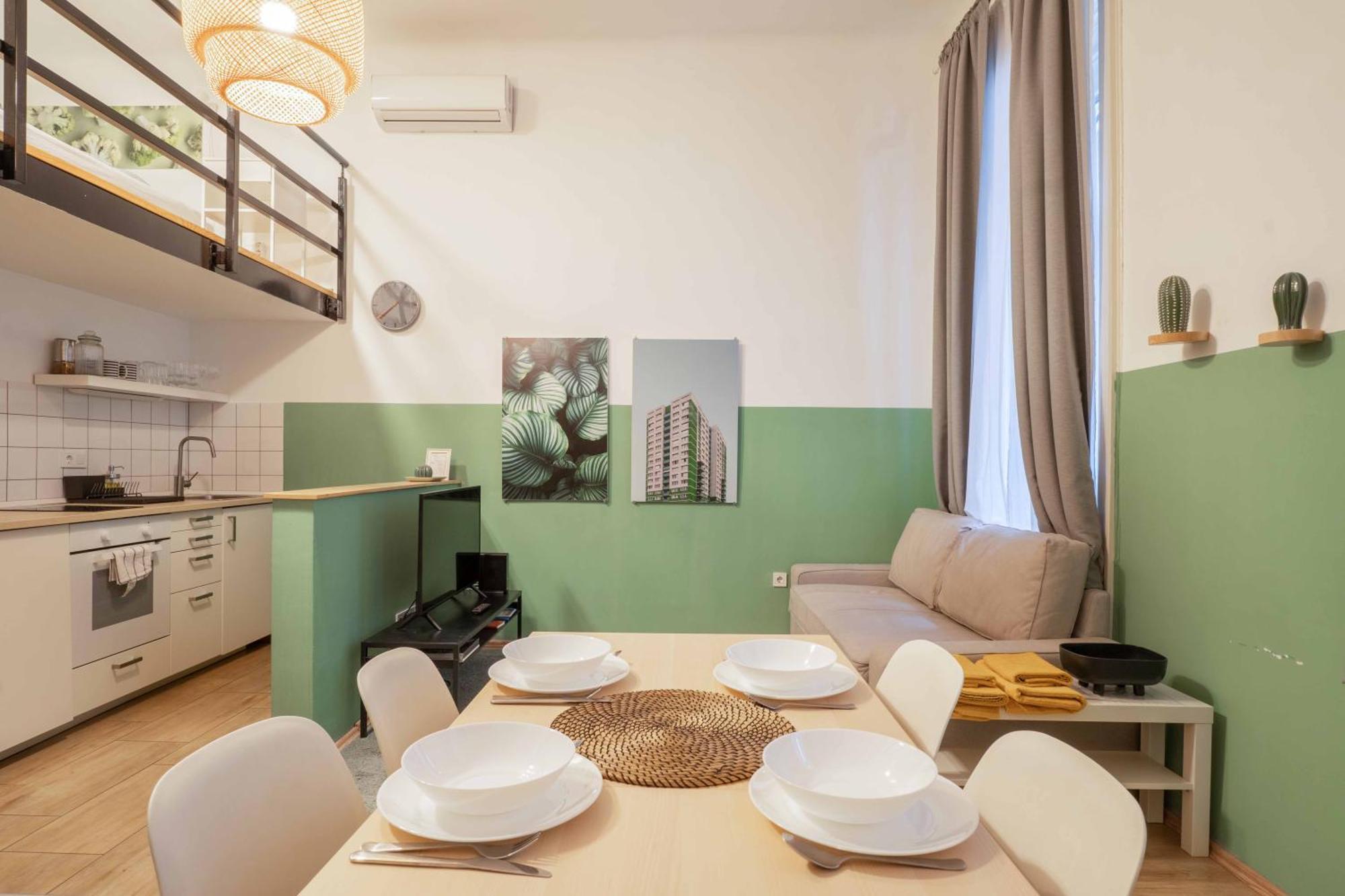 Cosy Studio In Terezvaros W41 Green Budapest Kültér fotó